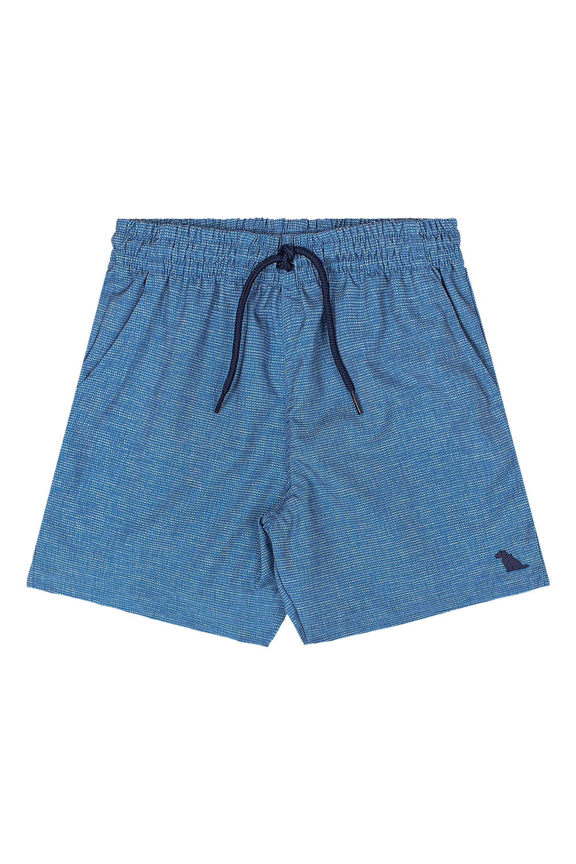 Bermuda Infantil Masculina de Microfibra Tropical (Azul) Quimby - Imagem 13